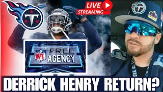 Titan Anderson is LIVE! NFL FREE AGENCY & NFL Combine + Titans Derrick Henry news.