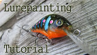 Lure Painting Tutorial. Foiled Deep Diver Crank bait