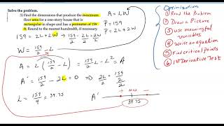 Optimizing Area or Perimeter