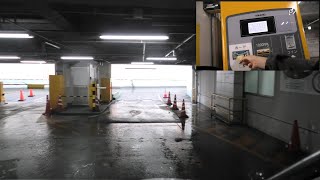 Iwasa Parking garage🅿️（AEON Sapporo-Kotoni store🛒）：Exit [Sapporo,Hokkaido,Japan 🗾🇯🇵4K/30p]　