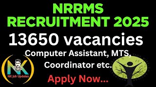 NRRM Recruitment notification 2025 | NRRM Recruitment 2025 | Computer Assistant, MTS, Coordinator