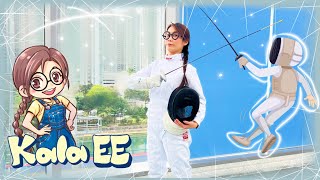 劍擊|劍擊裝備| Learning about fencing with Kala EE|廣東話教學|兒童中文學習|花劍|佩劍|重劍|親子運動|劍擊運動|兒童劍擊|香港劍擊