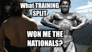 What TRAINING SPLIT Did I USE TO WIN the Natural Bodybuilding NATIONALS?