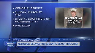 Chief Snyder memorial service set for Sunday