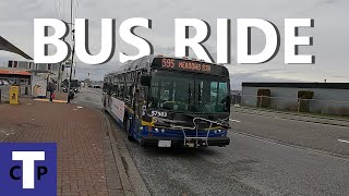 TransLink Bus Ride | D40LFR S7503 on 595 Langley Centre to Maple Meadows Station