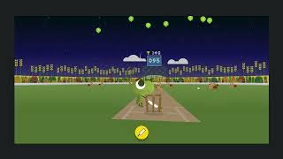 beating my high score of all time in the google doodle cricket game