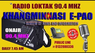 KHANGMINNASI E PAO || 12thJanuary 2025 Sunday || Guest : SM Sanasam ||  Host :Malanglem