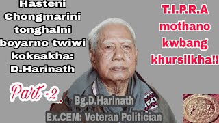 Hasteni Chongmarini tonghalni boyarno twiwi koksakha:Bg D Harinath(Ex.CEM, TTAADC)