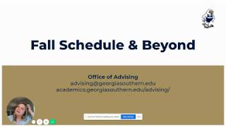 Fall Schedule & Beyond