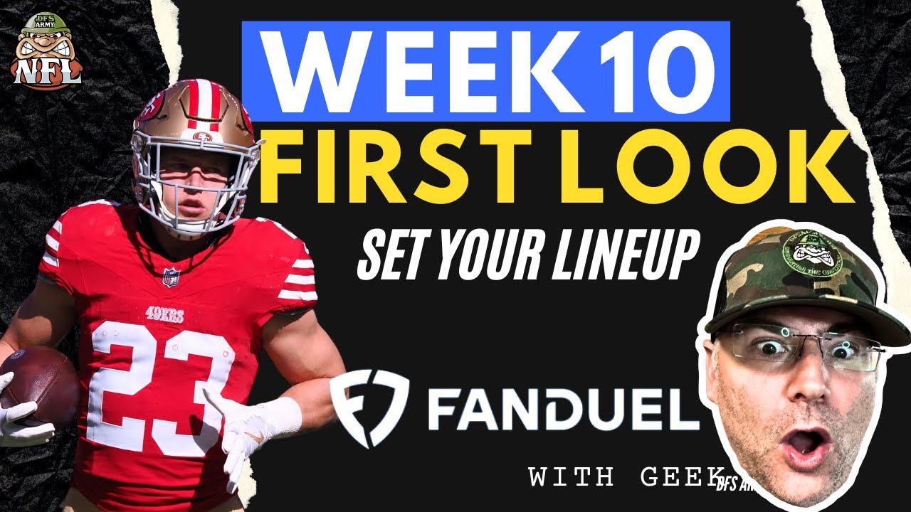 NFL Week 10 FanDuel First Look | LETS SET YOUR LINEUP | Fanduel Top NFL ...