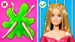 Ugh🤢! Why Is The Water Dirty? *Barbie Doll Makeover* - GENIUS BEAUTY DOLL HACKS