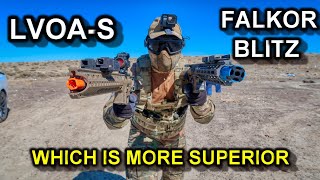 Honest Review: EMG Falkor Blitz vs Krytac LVOA-S! Which stock Airsoft gun is more SUPERIOR?