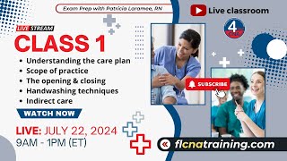 CNA Class 1 Livestream: Understanding the Care Plan & Essential CNA Skills: Live Class! 🏥💡