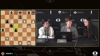 Post-game Press Conference with Tan Zhongyi | Round 6 | FIDE Candidates