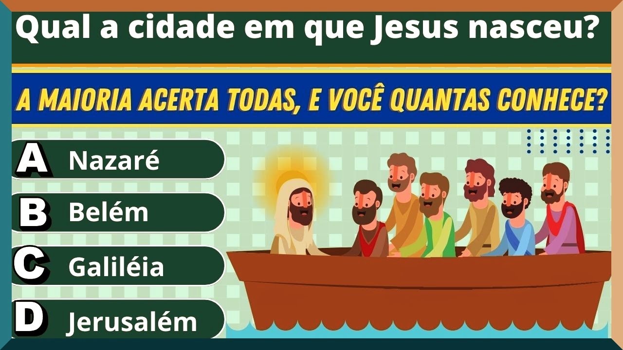 QUIZ BIBLICO, 20 PERGUNTAS BIBLICAS NIVEL FÁCIL-TESTE O SEU CONHECIMETO ...