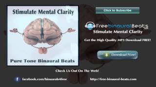 1 Hour Stimulate Mental Clarity ~ Alpha Binaural Beats (12 hz)
