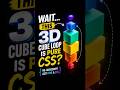 Why Nobody Talks About This Pure CSS 3D Cube Loop Technique #coding #uidesign #css #webdesign