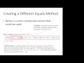 Special Methods - toString and equals (Java) - Power Point