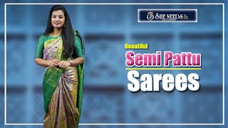 Semi Kanchi Pattu Sarees |She Needs Saree World