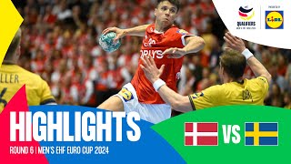 Denmark vs Sweden | Round 6 | EHF EURO Cup 2024