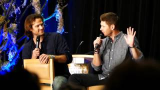 VanCon 2015 J2 panel (Talking about Sam's/Jared's hair \u0026 beard)