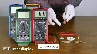 ANENG DT9205A Digital Multimeter ACDC Transistor Tester Electrical NCV Test Meter Profesional Analog