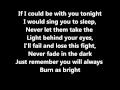 My Chemical Romance - The Light Behind Your Eyes Lyrics