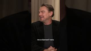 Leonardo DiCaprio interrupts Lily Gladstone with a joke | Killers of the Flower Moon