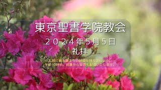 【予】2024年5月5日 東京聖書学院教会 「人のためになる批判」 齋藤善樹牧師