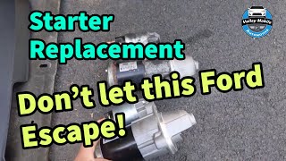 2013-2016 Ford Escape 1.6 Turbo Starter Motor Replacement