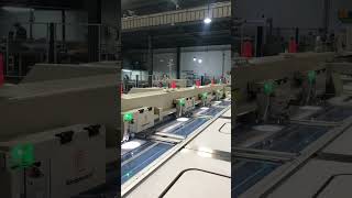 4 heads CNC template sewing\\stitching machine in Richpeace factory for testing Auto sewing