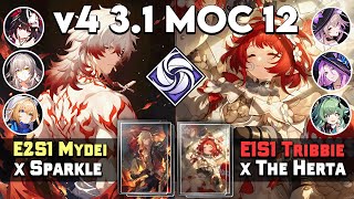 [v4] E2S1 Mydei x Sparkle \u0026 E1S1 Tribbie x The Herta | MOC 12 | v3.1 Honkai star rail