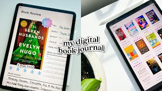 my digital book journal ☕️📖 | goodnotes journal, my 2023 reading goals & tbr