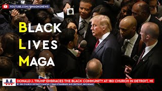 🇺🇸 Donald Trump embraced by Black Community at 180 Church in Detroit, Michigan (