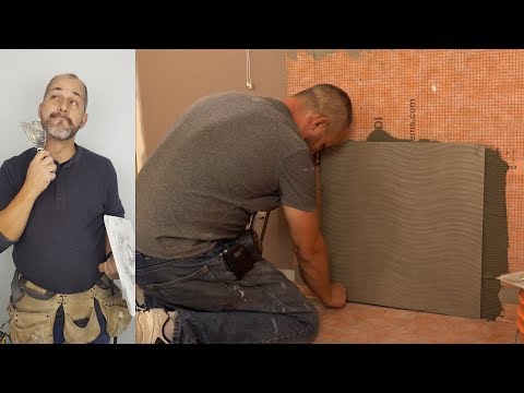 How to Install 24 x 24 Porcelain Tile on the shower wall How to Install 24 x 24 Porcelain Tile on the shower wall
