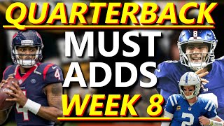 YOU NEED TO ADD THESE QUARTERBACKS BEFORE WEEK 8 | WAIVER WIRE | 2021 FANTASY FOOTBALL |