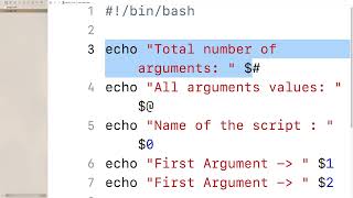 EP006 - macOS Linux - Bash Scripting - Command Line Arguments
