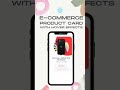 E-commerce product card with hover effects.