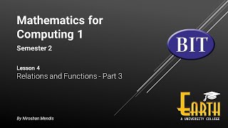 BIT | Sem 2 | Maths | Lesson 4 - Relations and Functions - Part 3