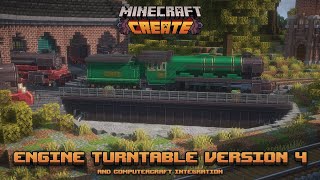 Minecraft create mod - Engine turntable version 4 + computercraft integration