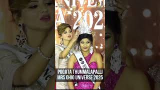 Congratulations to Mrs Ohio Universe 2025, This is Poojita Thummalapalli | @MydreamTVUSA