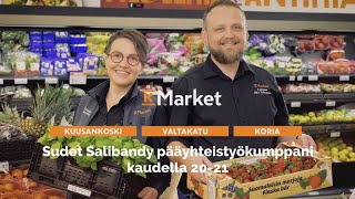 K-Market Kuusankoski | Valtakatu | Koria Sudet Salibandyn pääyhteistyökumppani kaudella 20-21