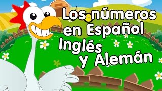 Canción de los números del 1 al 10 en español, inglés y alemán - canciones infantiles