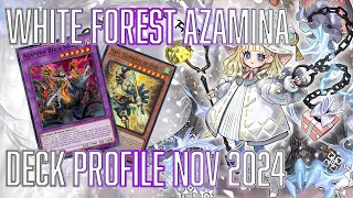 YUGIOH White Forest Azamina Horus Deck Profile Nov 2024