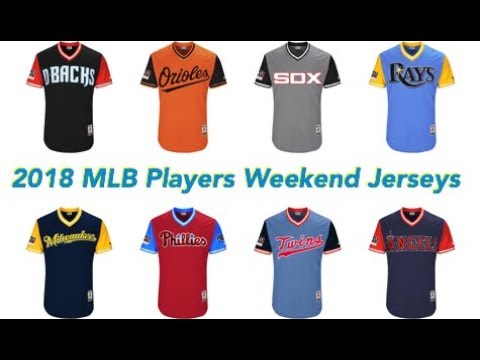 Ranking All 30 MLB Players Weekend JERSEYS (2018 Edition) - YouTube