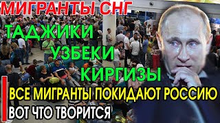 ВСЕ МИГРАНТЫ УЕЗЖАЮТ ДОМОЙ ТАДЖИКИ УЗБЕКИ КЫРГЫЗЫ ВОТ ЧТО ТВОРИТСЯ СРОЧНО СМОТРИТЕ 😱🇹🇯🇰🇬🇺🇿