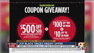 JC Penney has a tricky Black Friday offer