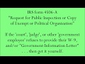 IRS 4506-A - Verify if the Court, Judge, CPS, or Police are OFFICIAL per the IRS.