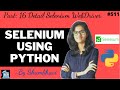Selenium using python Part:16 | Detail Selenium WebDriver(cont)| automation | testing using selenium