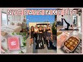 NYC VLOG: teaching yoga, amazon haul, hair routine, workouts & my healthy lifestyle in new york city